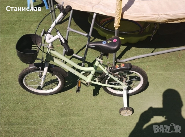 Детски велосипед Makani 16" кошничка и помощни колелета