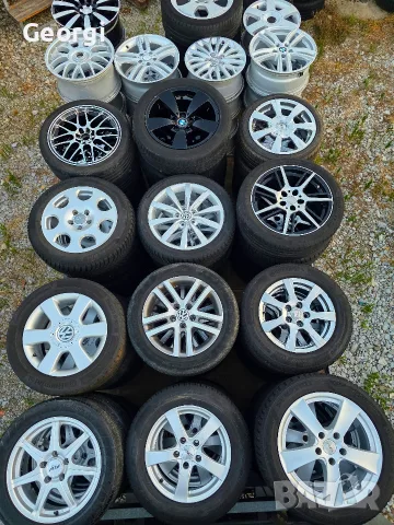 Продавам ОРИГИНАЛНИ джанти+гуми 16 ' цола 5x112 AUDI A4,a6 7,J ET45 централен отвор 57,1, снимка 13 - Гуми и джанти - 55468122