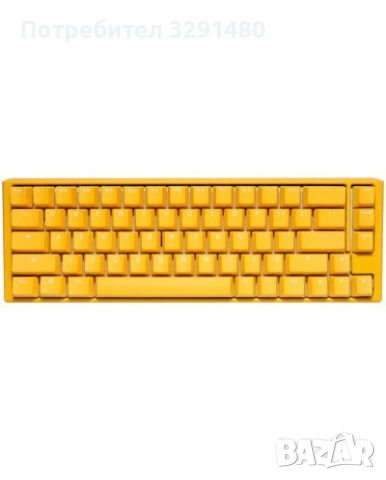 Механична клавиатура Ducky One 3 Yellow Edition - MX Cherry Black, RGB