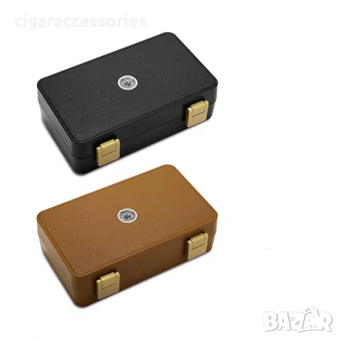 Преносим хумидор за 10 пури с хигрометър – водоустойчив Travel Humidor, снимка 3 - Табакери - 55124304