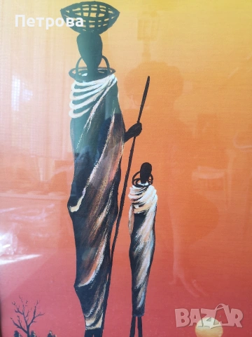 африканска картина , снимка 2 - Картини - 54290546