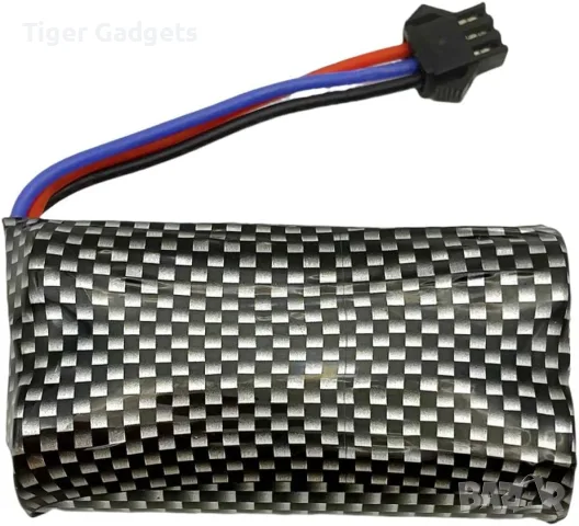 Комплект 2 батерии 7.4V 1200mAh SM-3P за RC коли и камиони + USB заряден кабел, снимка 5 - Коли, камиони, мотори, писти - 55594944