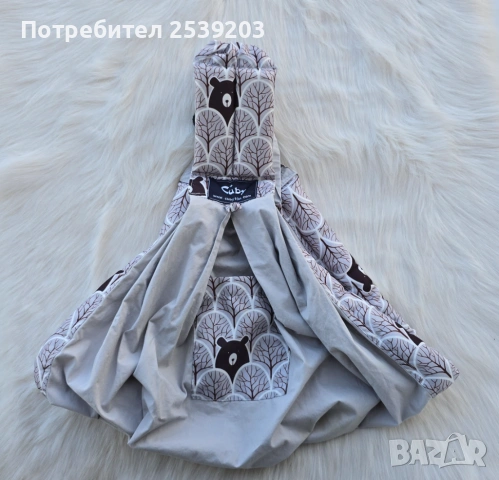 Бебешки слинг Cuby 0-30 месеца, снимка 3 - Кенгура и ранички - 54242366