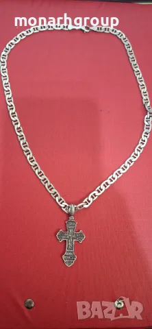 Сребърна верижка с висулка, снимка 2 - Колиета, медальони, синджири - 55330854