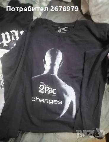 Тениски Tupac XL, L, M, S, размер 