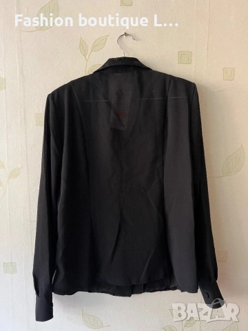 Нова с етикета черна риза с дантелени детайли 🖤 Налични размери M , L , XL 🖤, снимка 4 - Ризи - 54621657