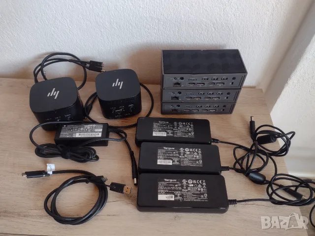 3 x Targus Docking Station 100w и 2 х HP Docking station, снимка 13 - Мрежови адаптери - 55535668