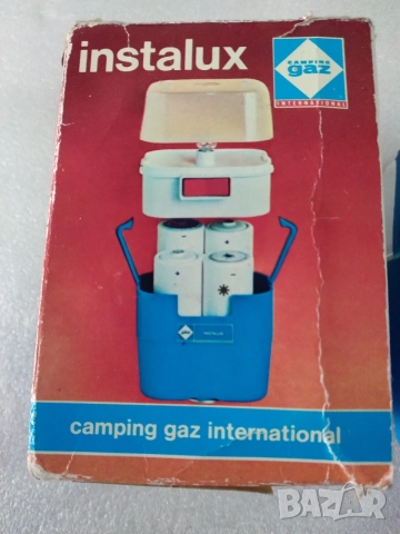 Ретро, туристически фенер Camping Gaz INSTALUX, снимка 3 - Антикварни и старинни предмети - 55261759