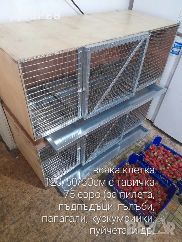 клетки за гълъби, папагали, пъдпъдъци, кокошки, пилета и др. Гр.Разград 0885 34 34 64 