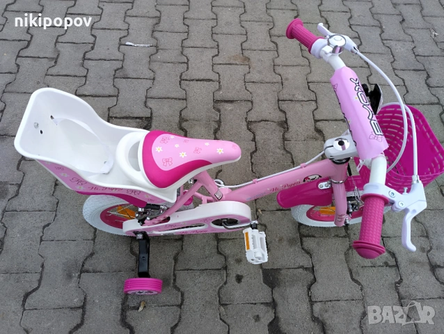 X Детски велосипед 12" PUPPY розов, снимка 3 - Велосипеди - 54394973
