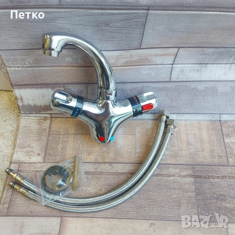 Термостатна смесител за мивка, плот., снимка 3 - ВИК - 55051580