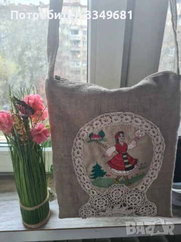 Ленена чанта , снимка 3 - Чанти - 54174603
