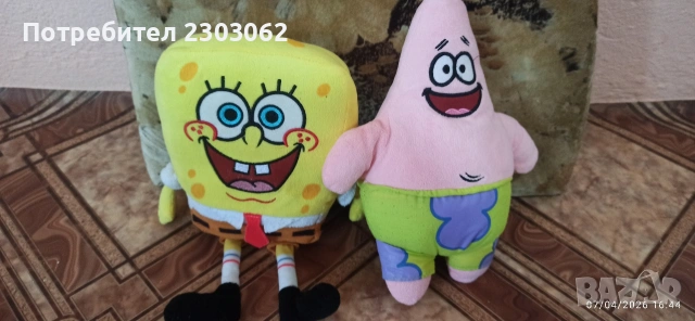 Плюшени играчки от Спондж Боб, снимка 3 - Плюшени играчки - 47244622
