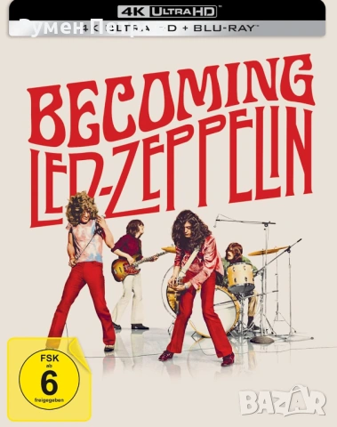 нов лимитиран 4К + блу рей стилбук -  BECOMING LED ZEPPELIN - без БГ субтитри, снимка 2 - Blu-Ray филми - 54467568