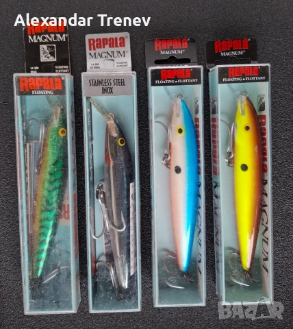 Воблери Rapala FMAG-9,11,14,18, снимка 7 - Екипировка - 54168743