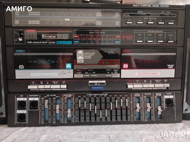 Продавам немски радио касетофон tristar RR 5665, снимка 2 - Радиокасетофони, транзистори - 54902733