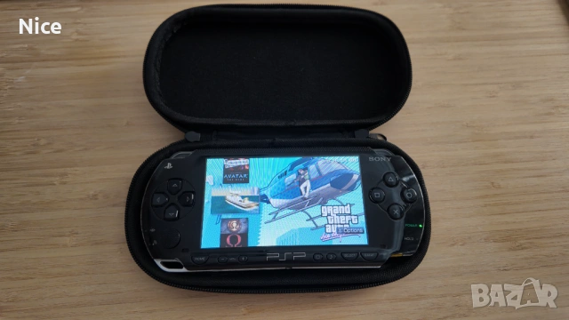 PSP + 64GB карта с игри + нова батерия + зарядно + калъф , снимка 9 - PlayStation конзоли - 54428638