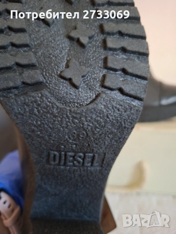 Боти Diesel естествена кожа , снимка 3 - Дамски боти - 54243805