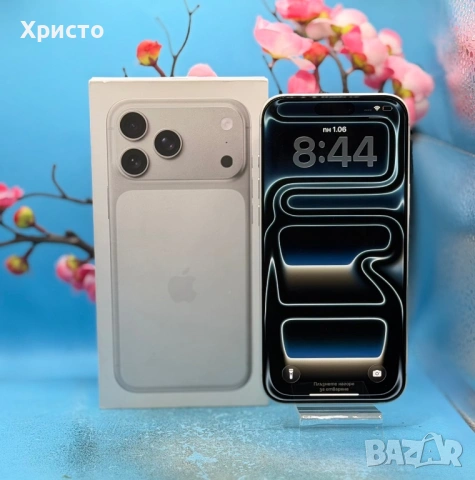 ГАРАНЦИОНЕН!!! Apple iPhone 17 Pro Max, 256GB, 5G, Silver + подарък оригинален адаптер на Apple , снимка 4 - Apple iPhone - 54743078