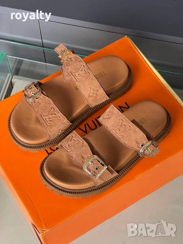 Louis Vuitton Нови Дамски Чехли Различни Цветове Луи Витон , снимка 7 - Чехли - 55082943