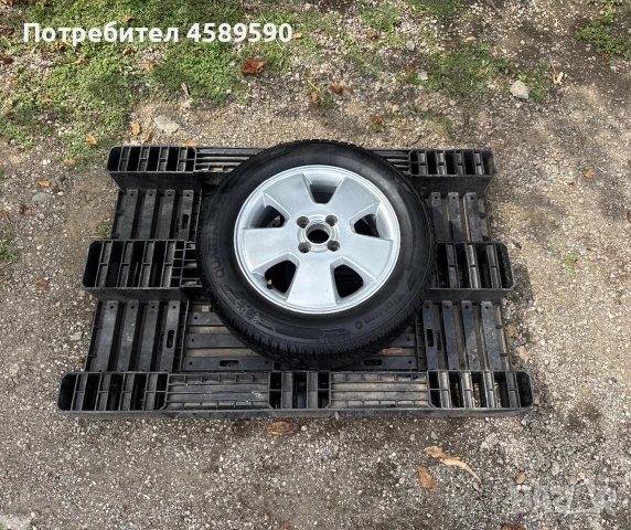 НОВО Резервна гума+АЛУМИНИЕВА ДЖАНТА 15цола 4x100 за Opel,Chevrolet,Fiat