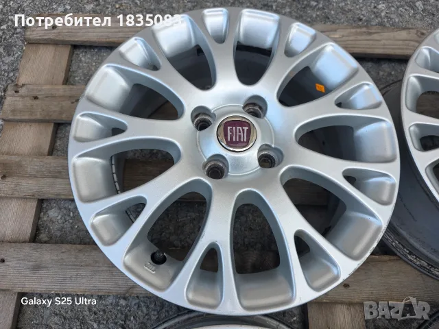 Лети джанти 15ки 4х100 Fiat, снимка 4 - Гуми и джанти - 55179640