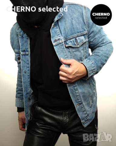 Мъжко синьо дънково яке LEVI’S Trucker Denim Jacket – размер L , снимка 8 - Якета - 54018884