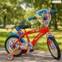 Детски велосипед Paw Patrol 16” – със спомагателни колела, спирачки и бутилка за вода, снимка 1