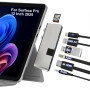 Докинг станция за Surface Pro 12, хъб за Surface Pro 12 с 4K HDMI, USB-C Thunderbolt 4 , снимка 1