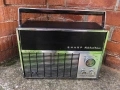 1968 Sharp Multiband Deluxe Radio -Condition Black and Chrome-Ретро радио, снимка 1