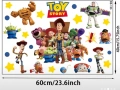 Играта на играчките Toy Story герои стикер за стена лепенка самозалепващ за детска стая, снимка 2
