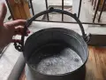 Старо голямо медно котле менче бакър, снимка 3