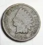 Лот от 6 бр. стари американски монети 1 цент (Indian Head Cent) – 1887-1898 г, снимка 4