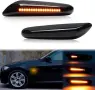 BMW Кристални и тунинг черни опушени динамични мигачи LED – E46 E60 E90 E92 E87 Plug & Play, снимка 5