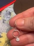 Висящи обеци с цирконии нови сребро 11€, снимка 3