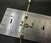 Златна гривна 14K 585 с ключ и сърце – 1,57 г – 19,5 см, снимка 8