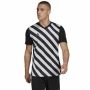 Мъжка тениска фланелка Adidas HF0126 , черно-бяла, размер мъжки XL , в отлично състояние, снимка 1