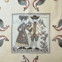 Vintage Hermès Paris Early America копринен шал , снимка 3