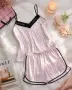 Victoria's Secret Дамска Лятна Пижама Горнище Потник И Къси Панталонки - 13 Цвята Код SK1974, снимка 7