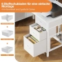 Бюро Coleshome 160см с 6 чекмеджета и USB, снимка 6
