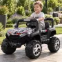 Детско електрическо бъги 4×4 с дистанционно, LED, USB и MP3 – 4 мотора, бяло, снимка 3