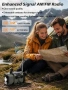 Ново Ръчно соларно радио с power bank LED светлина SOS аларма за токови аварии, снимка 4