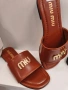 дамски чехли miu miu prada , снимка 2