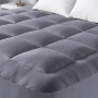 Niagara Bamboo топ матрак 150x200см 2.5см сив, снимка 1