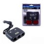 Мощен разклонител 120w за кола USB вход-In Car с 3 гнезда, снимка 1