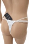 Бикини Hunkemöller, размер L, бели с дантела и панделка, снимка 4