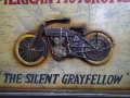 Стенно 3 ДЕ Пано с Ретро Мотоциклет Harley-Davidson "Silent Gray Fellow" от 1911г., снимка 2