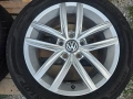 Лети джанти 16ки 5х112 VW + летни гуми 205/55/16 Dunlop, снимка 6