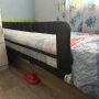 Защитна преграда за детско легло KESSER, Сив, 180 х 44 см, снимка 4