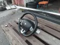 Оригинален кожен волан с еърбег и лостчета за Renault Megane 3 / Fluence / Scenic 3, снимка 3